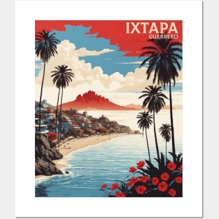 Ixtapa Mexico Vintage Poster Tourism Posters and Art